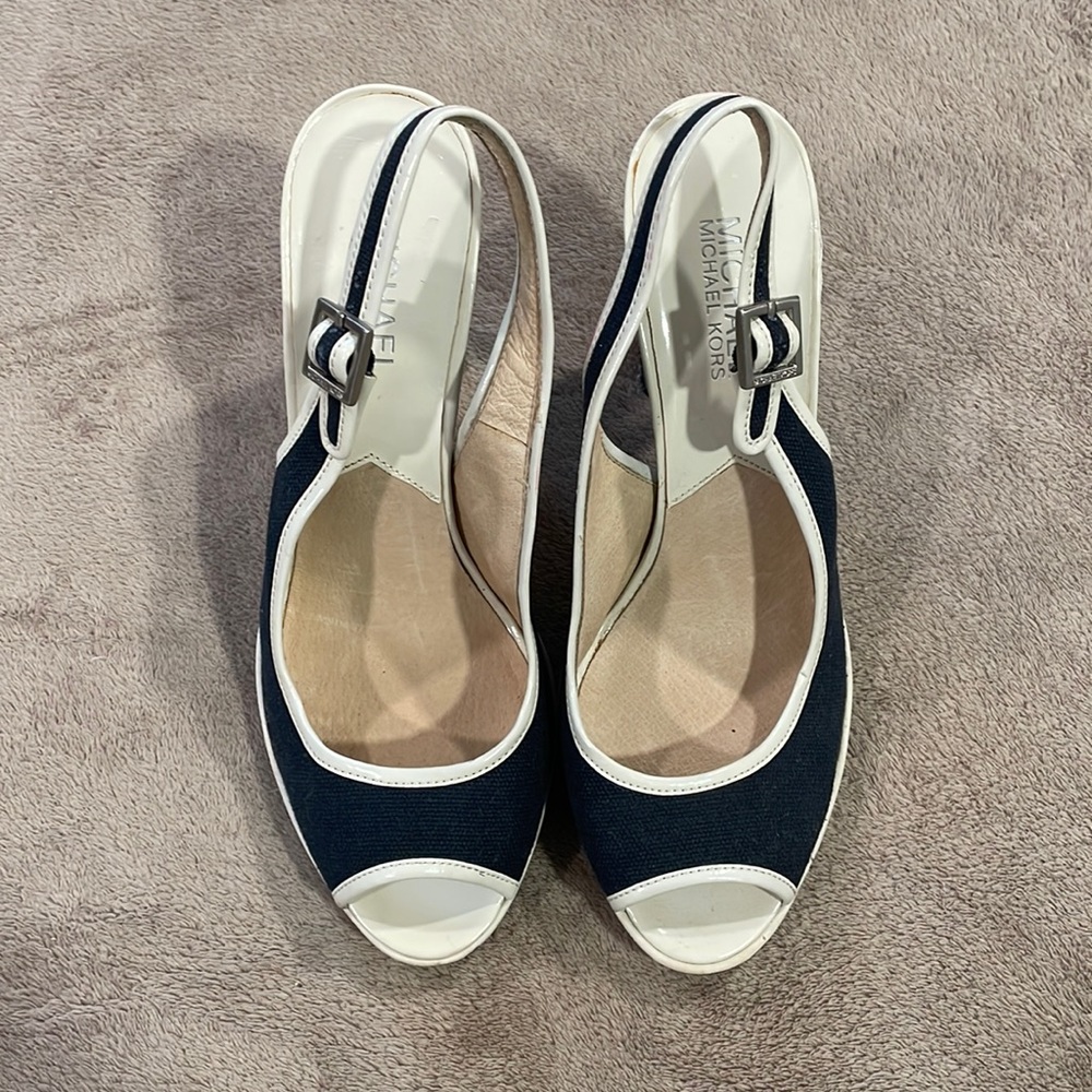 Gently worn sling back Michael Kors heels